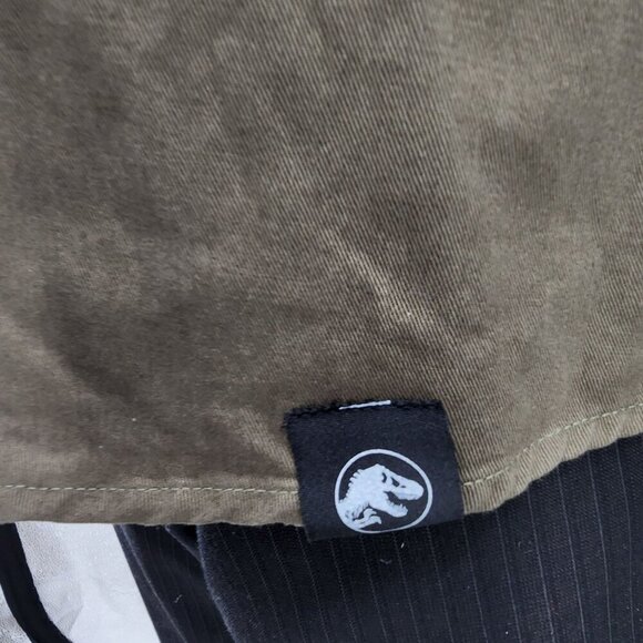 Jurassic Park Olive Green Long Sleeve Shirt By BoxLunch, Women's Medium - Picture 7 of 13